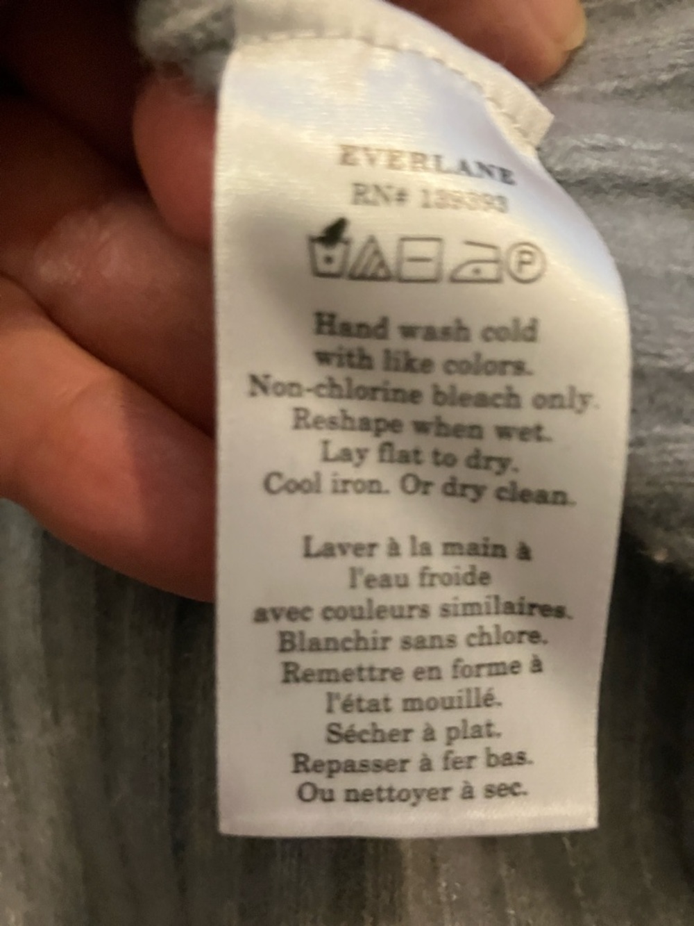 Everlane Heather Gray wool blend sweater tunic medium - Picture 3 of 6